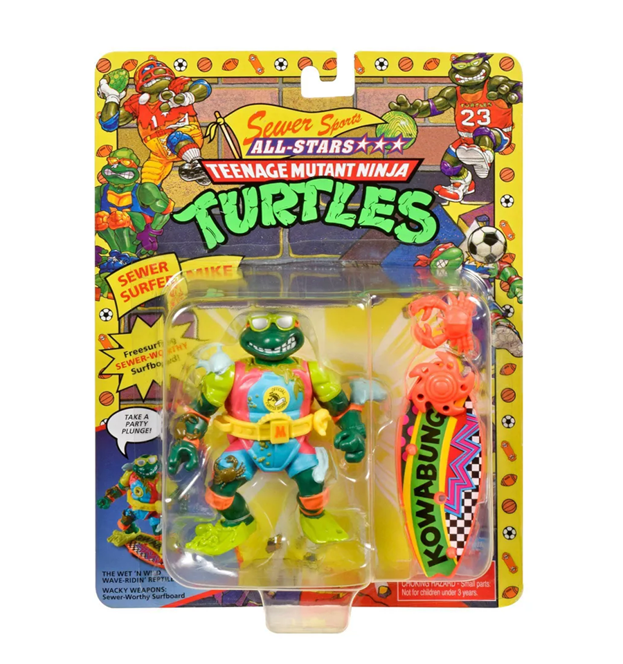 Teenage Mutant Ninja Turtles Original Classic Sewer Surfer Michelangelo