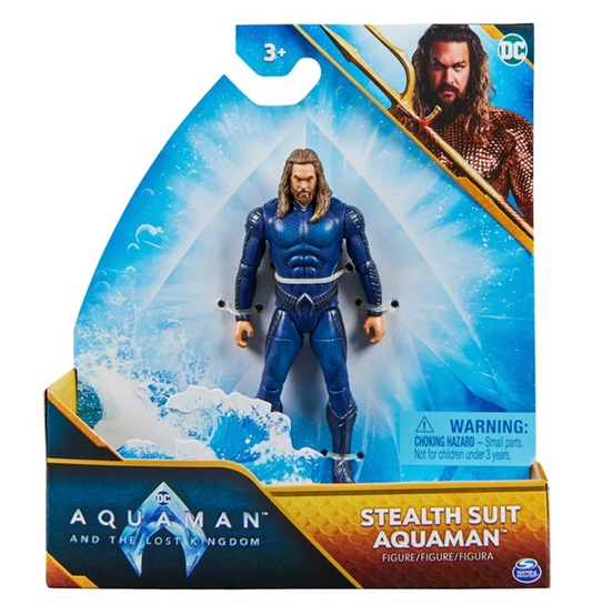 DC Comics Aquaman and The Lost Kingdom 4" Aquaman Stealth Suit Action Figure