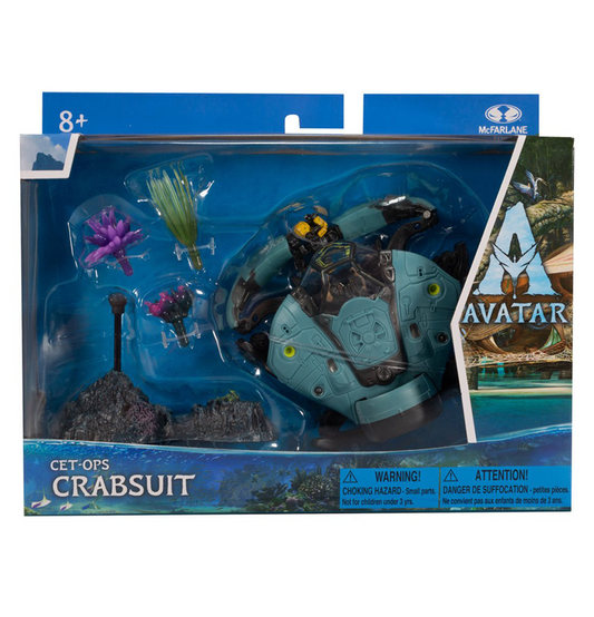 Avatar The Way of Water- World of Pandora CET-OPS Crabsuit Deluxe Figure Playset