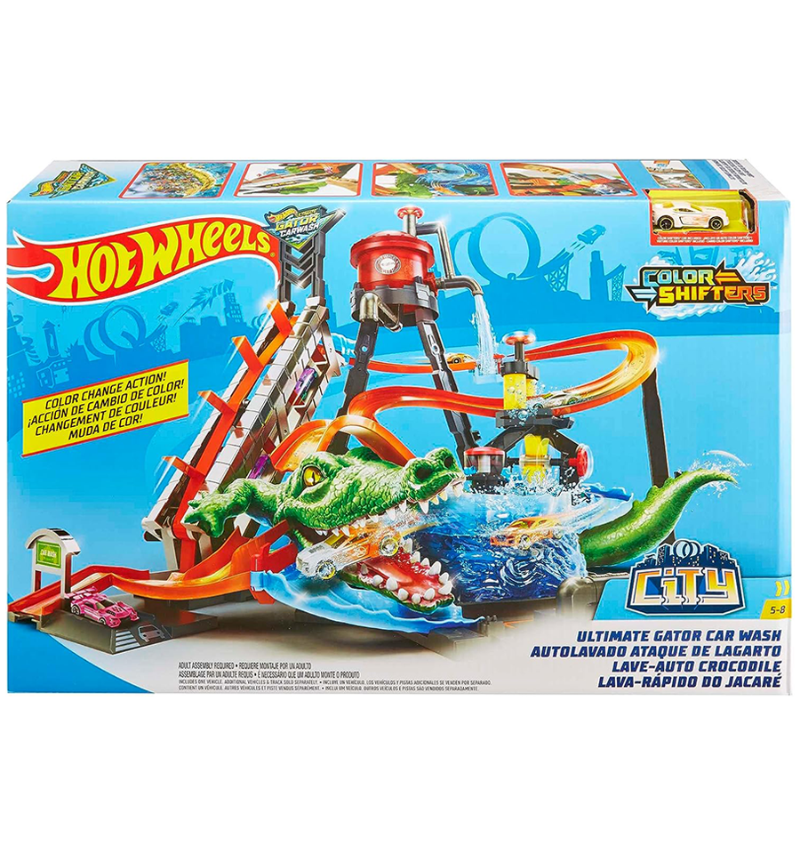 Hot Wheels Ultimate Gator Car Wash Playset