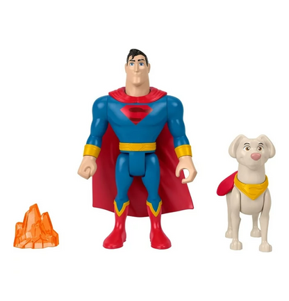 Fisher-Price DC League of Super-Pets Superman & Krypto Figures & Accessories Set