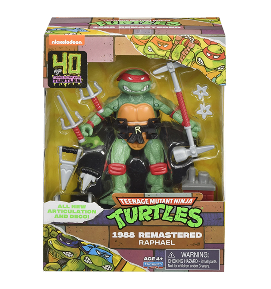 Teenage Mutant Ninja Turtles 40th Anniversary 1988 Remastered Raphael Toys Onestar