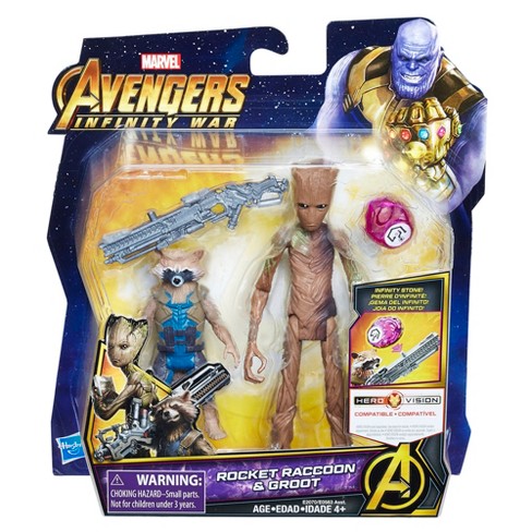 Marvel Avengers: Infinity War Rocket Raccoon & Groot with Infinity Stone