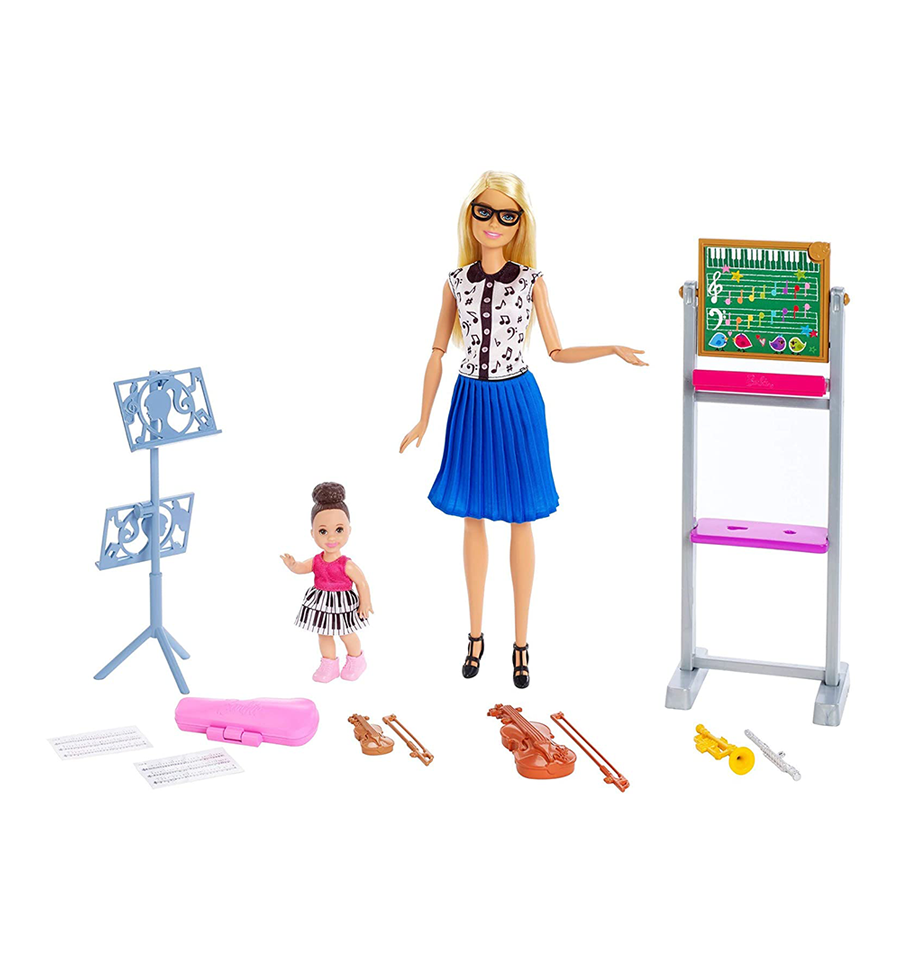 Barbie Careers Music Teacher Doll & Student Doll Playset