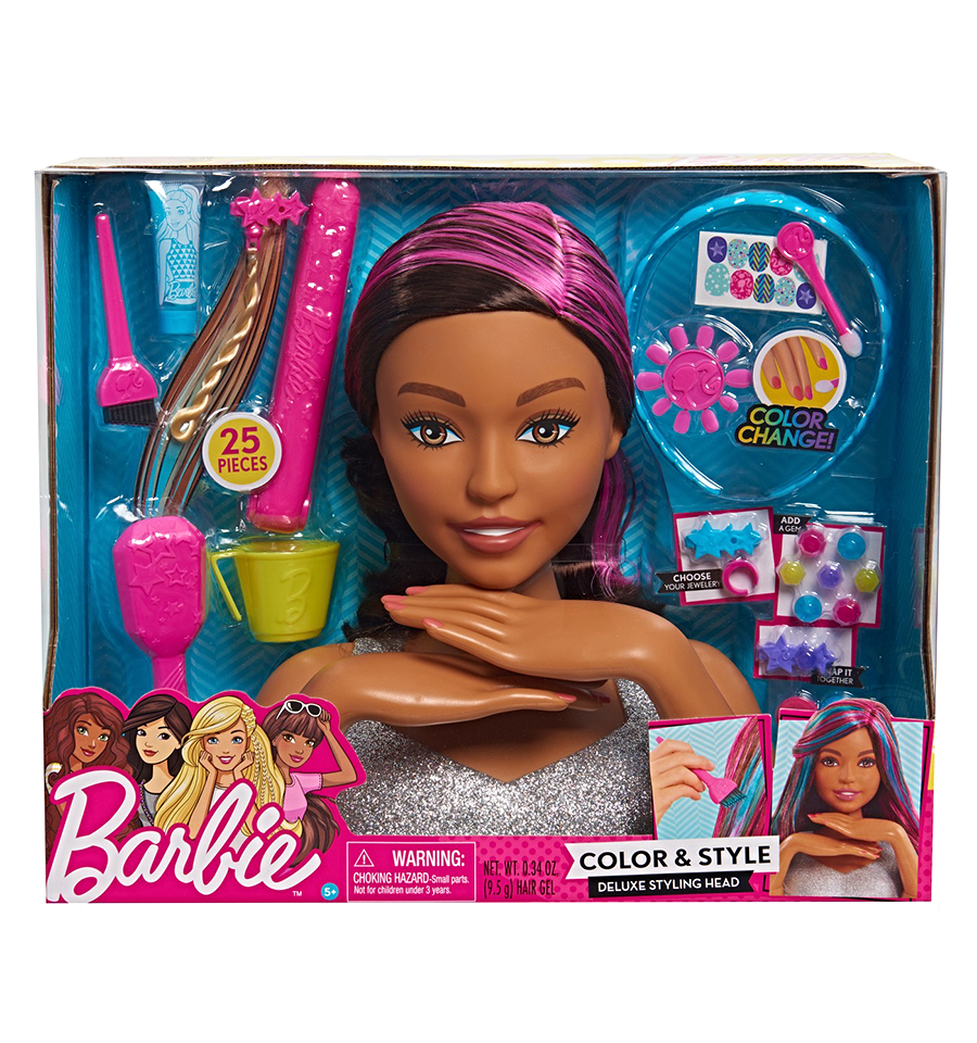 Barbie color and style top deluxe head