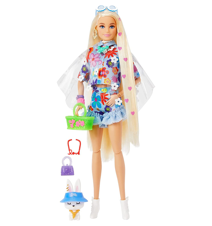 Barbie Extra Doll and Pet #12 - Floral 2-Piece Outfit