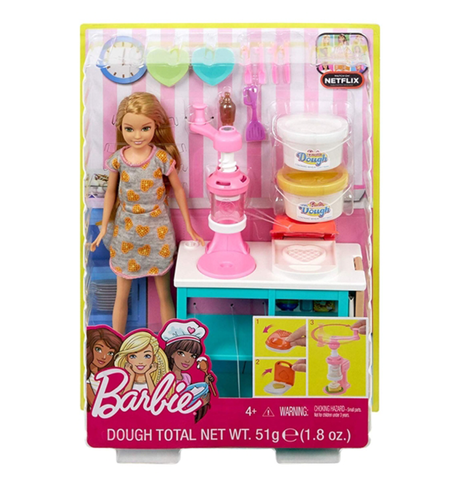 Barbie Stacie Cooking Baking Breakfast Chef Doll Playset