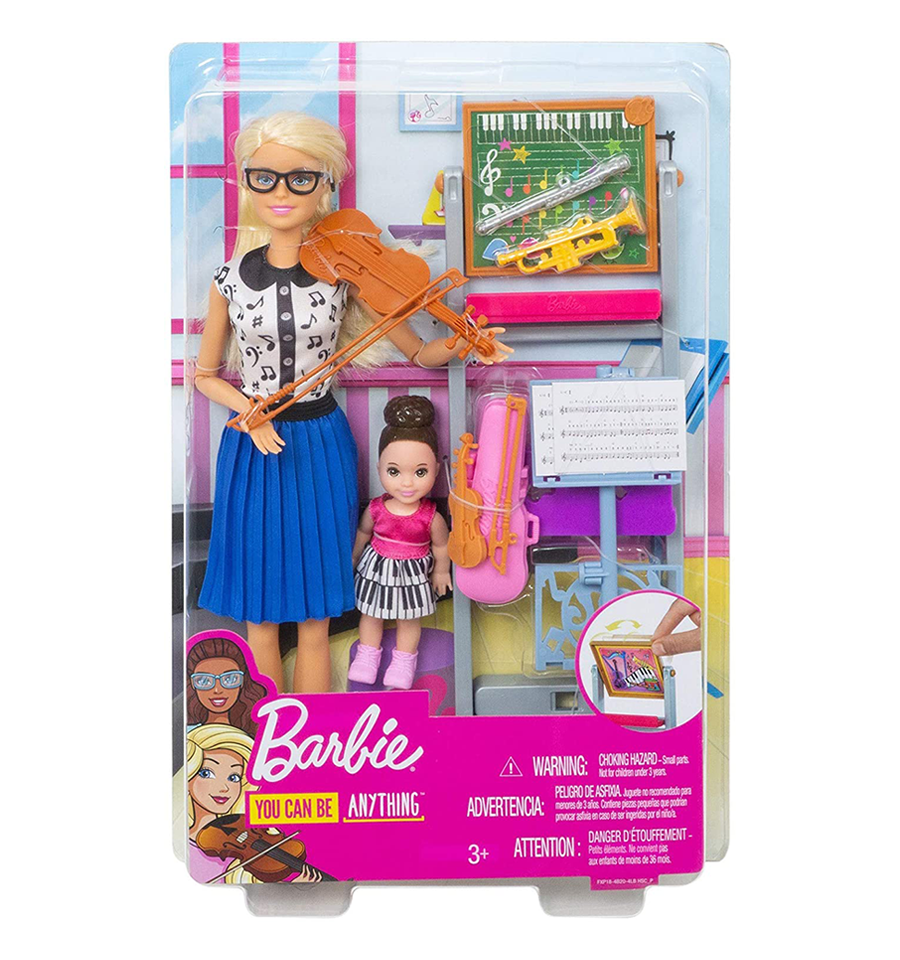 Barbie Careers Music Teacher Doll & Student Doll Playset – Toys