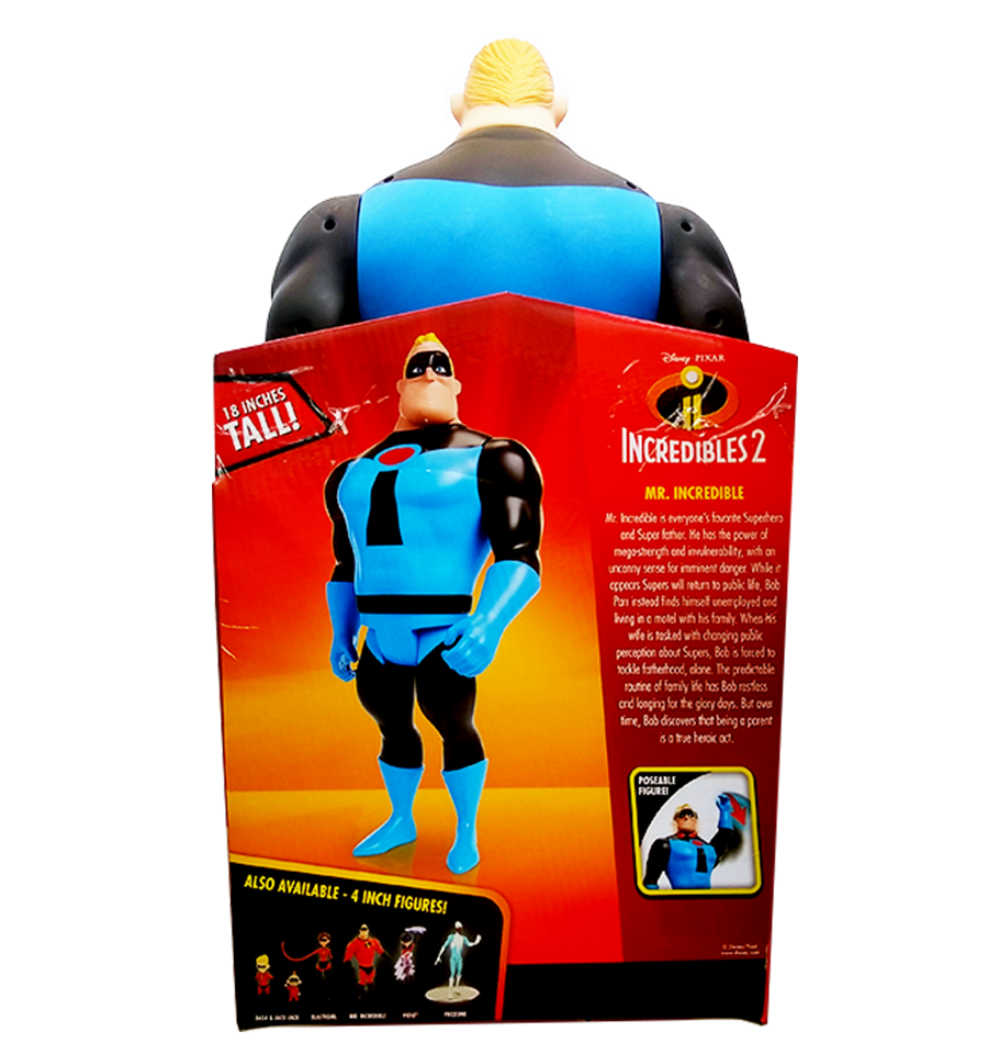 Incredibles 2 18" Big fig Mr Incredible - Blue