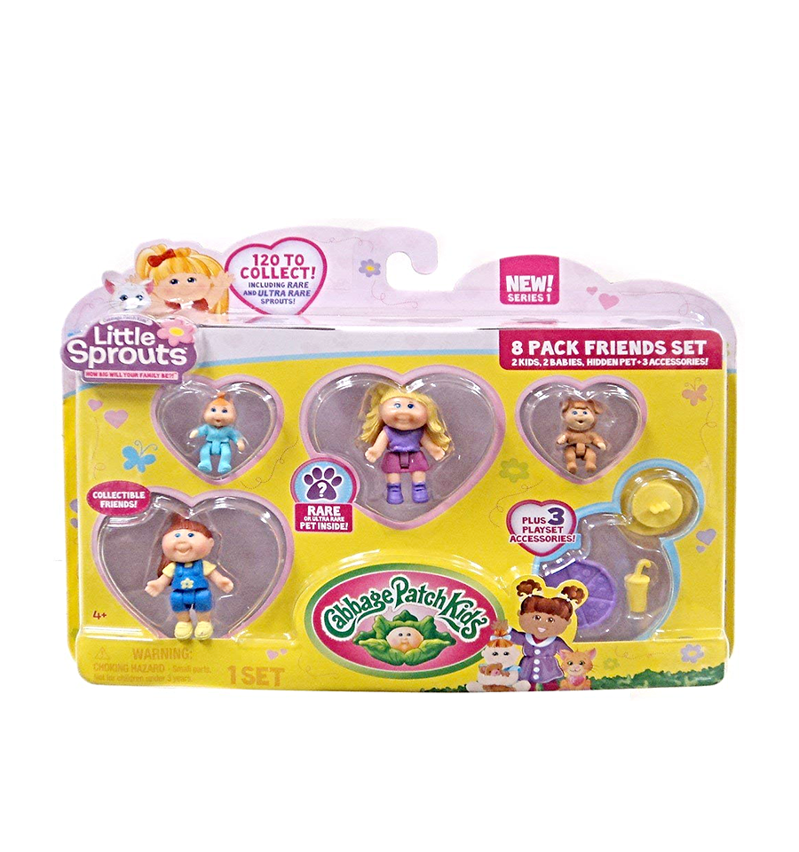 Cabbage Patch Kids Little Sprouts Friends Set 8 Pack Toys Onestar