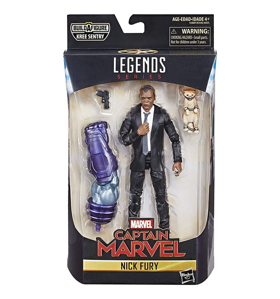 Marvel Captain Marvel 6 inch Legends Nick Fury Action Figure