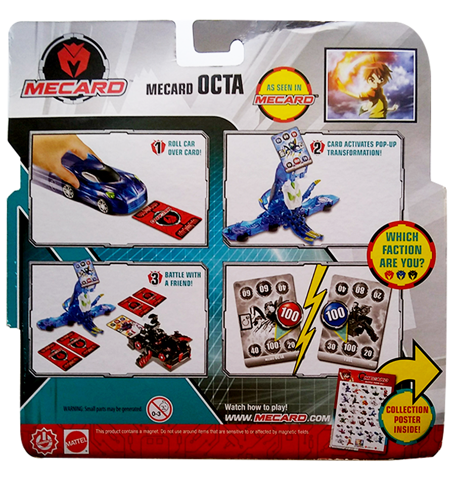Mecard Octa Deluxe Mecardimal Figure, Blue