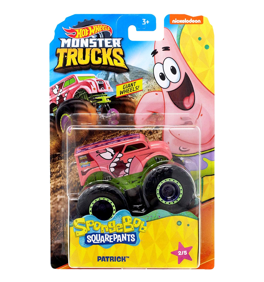 Hot Wheels Monster Trucks SPONGEBOB SQUAREPANTS 1:64 Scale Vehicle - The  Toy Barn