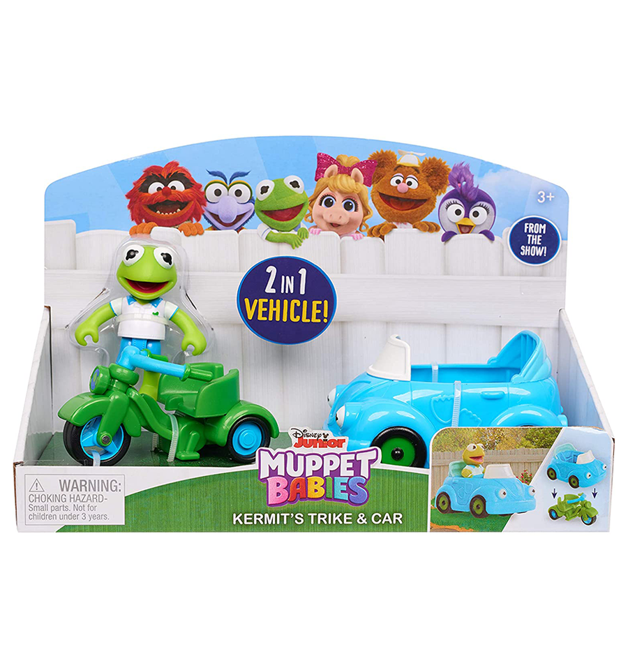 Disney Junior Muppet Babies Kermit's Trike & Car Exclusive 2.5 Figure –  Toys Onestar