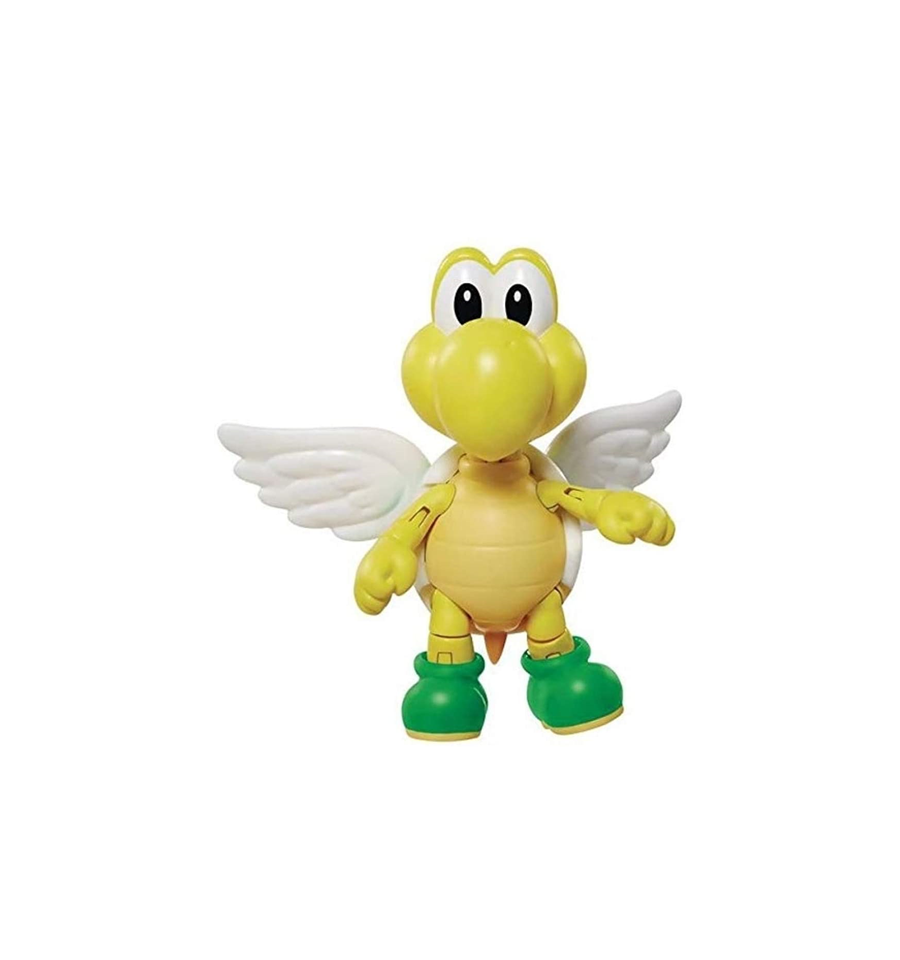 World of Nintendo 4" Green Shell Koopa para Troopa with Wings Figure