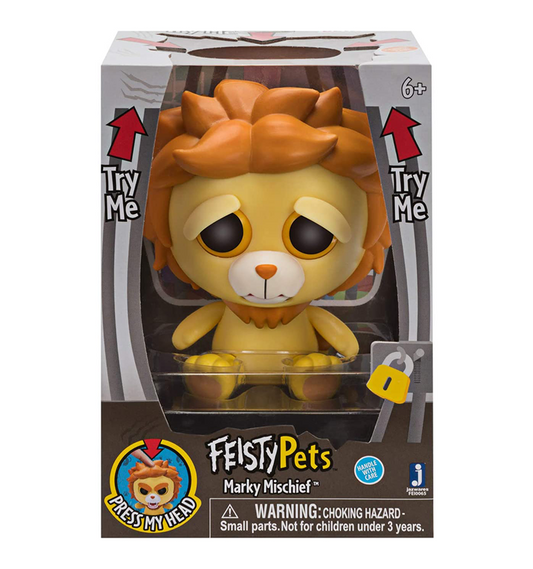 Feisty Pets Marky Mischief Lion 4" Figure