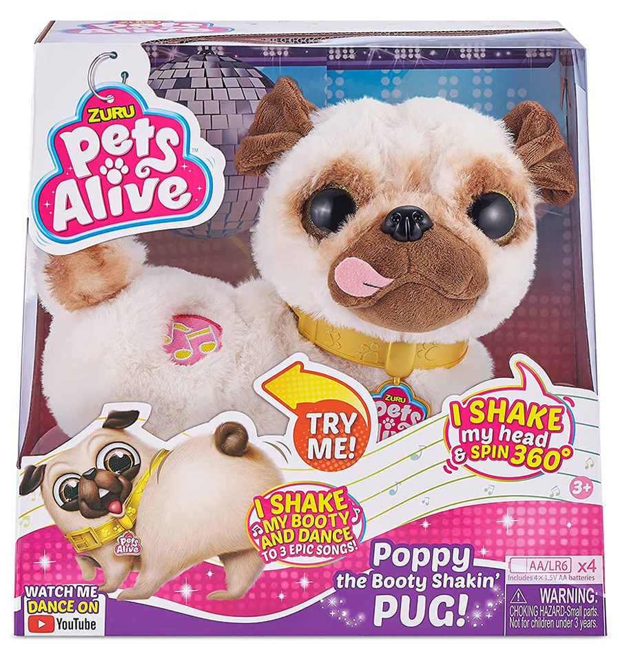 Pets Alive Booty Shaking Pug Toys Onestar