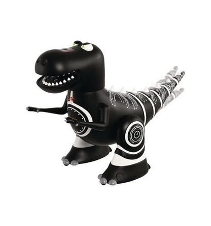 Black Series - RC Robotic Robotosaur Mini Toy - Black/White