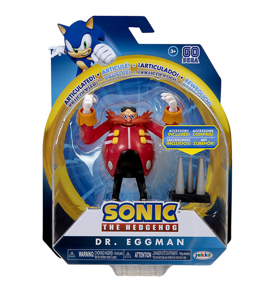Sonic The Hedgehog 4" Dr. Eggman Action Figure with Spike Trap Accessory