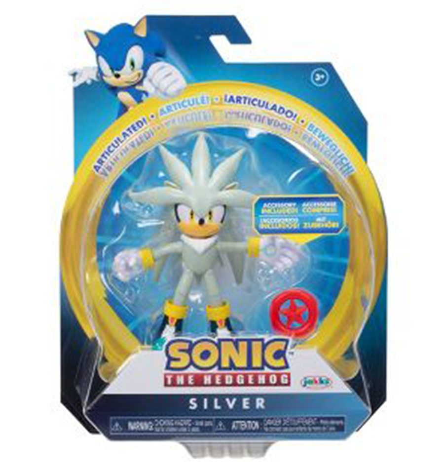 Sonic The Hedgehog Sonic 4" Silver Action Figure