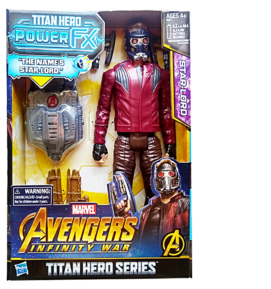 Star-Lord 12 Inch Action Figure Marvel Avengers Power FX Titan Hero Series