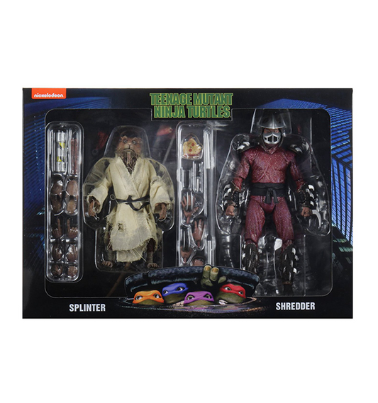 Neca 7” Scale - Action Figure 2 Pack TMNT Splinter & Shredder