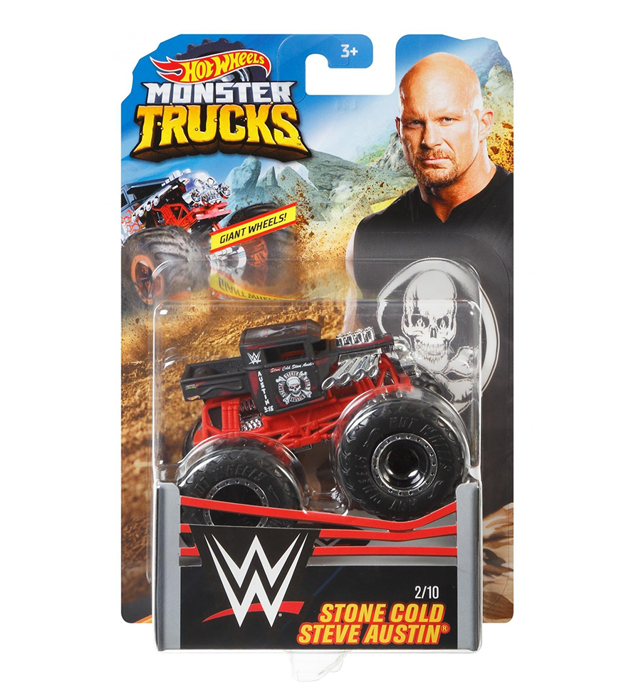 HOT Wheels Monster Trucks- Stone Cold Steve Austin Bone Shaker # 2/10 –  Toys Onestar