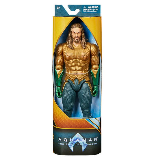 DC Comics, Aquaman and The Lost Kingdom 12" Aquaman Action Figure (Gold Suit)