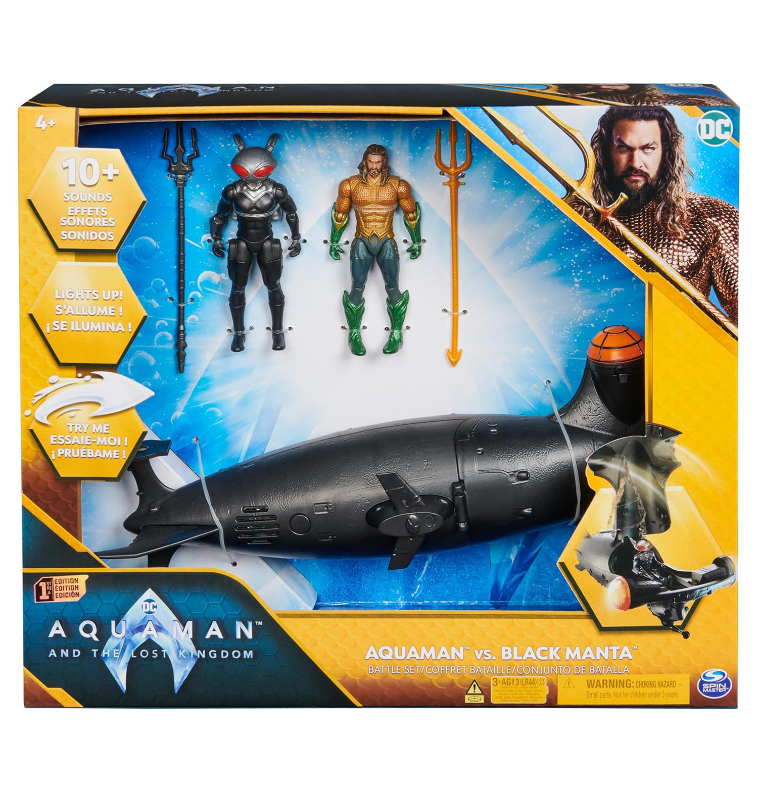 DC Comics Aquaman vs Black Manta Battle Action Figure Playset