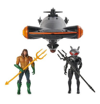 DC Comics Aquaman vs Black Manta Battle Action Figure Playset