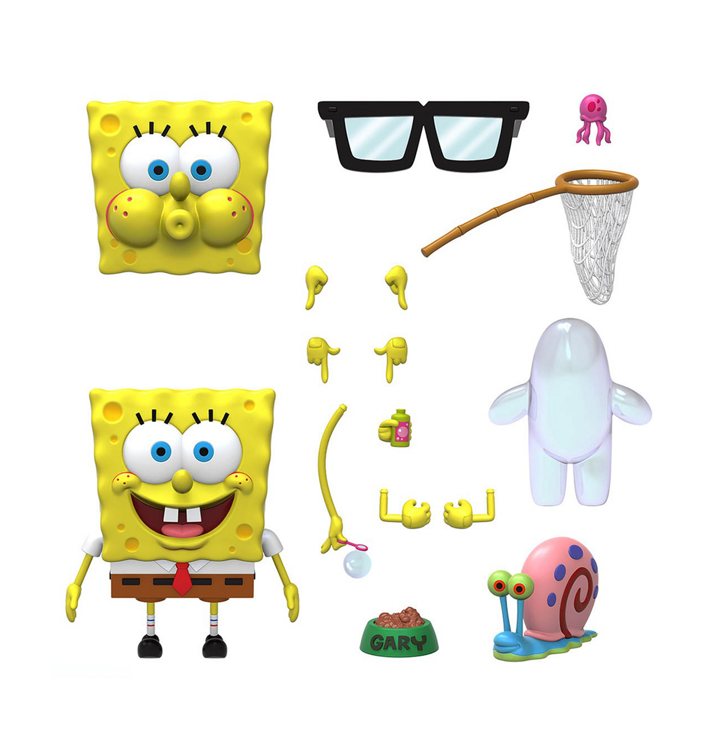 Super7 ULTIMATES! SpongeBob SquarePants- SpongeBob Action Figure