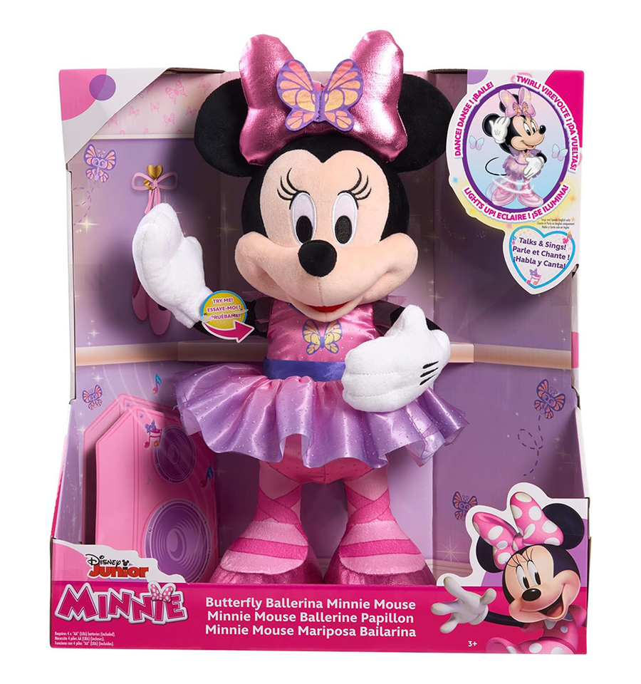 Disney Junior Minnie Mouse Sing and Dance Butterfly Ballerina Plush