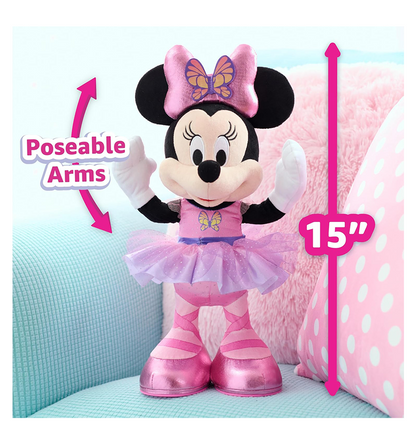 Disney Junior Minnie Mouse Sing and Dance Butterfly Ballerina Plush