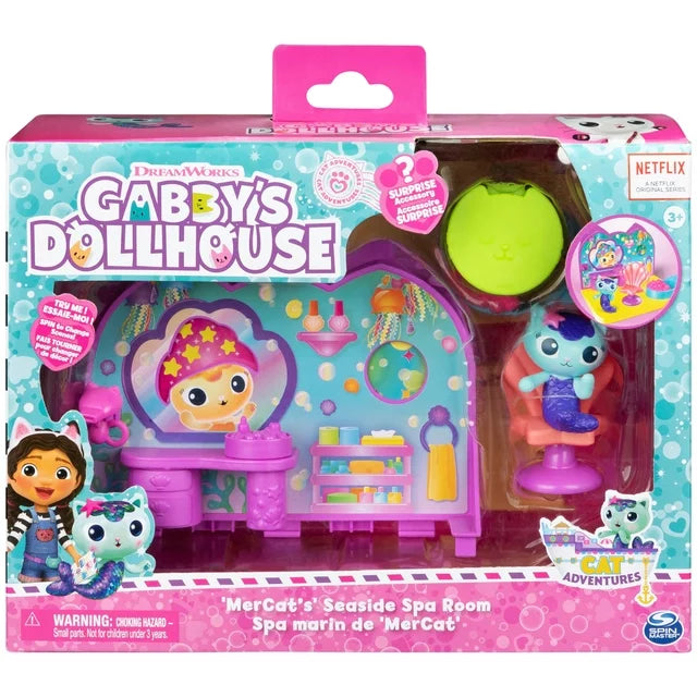 Gabby's Dollhouse MerCat's Seaside Spa Room Playset