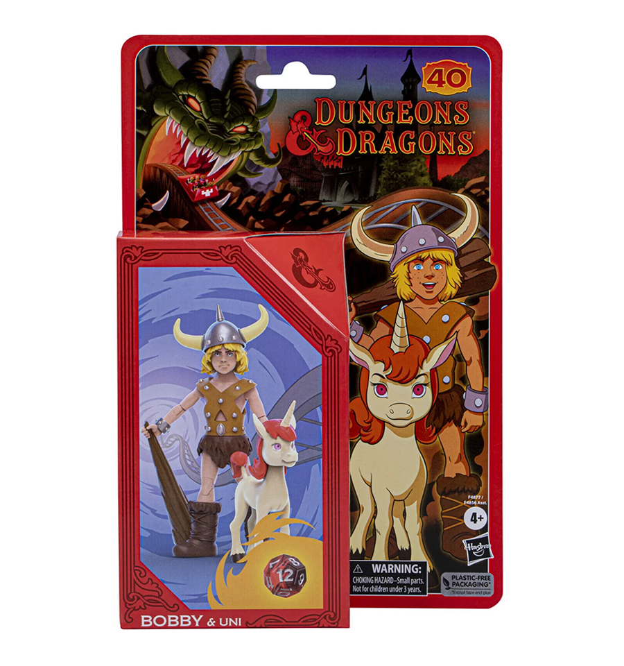 Dungeons & Dragons Cartoon Classics Bobby & Uni 2-Pack Action Figures
