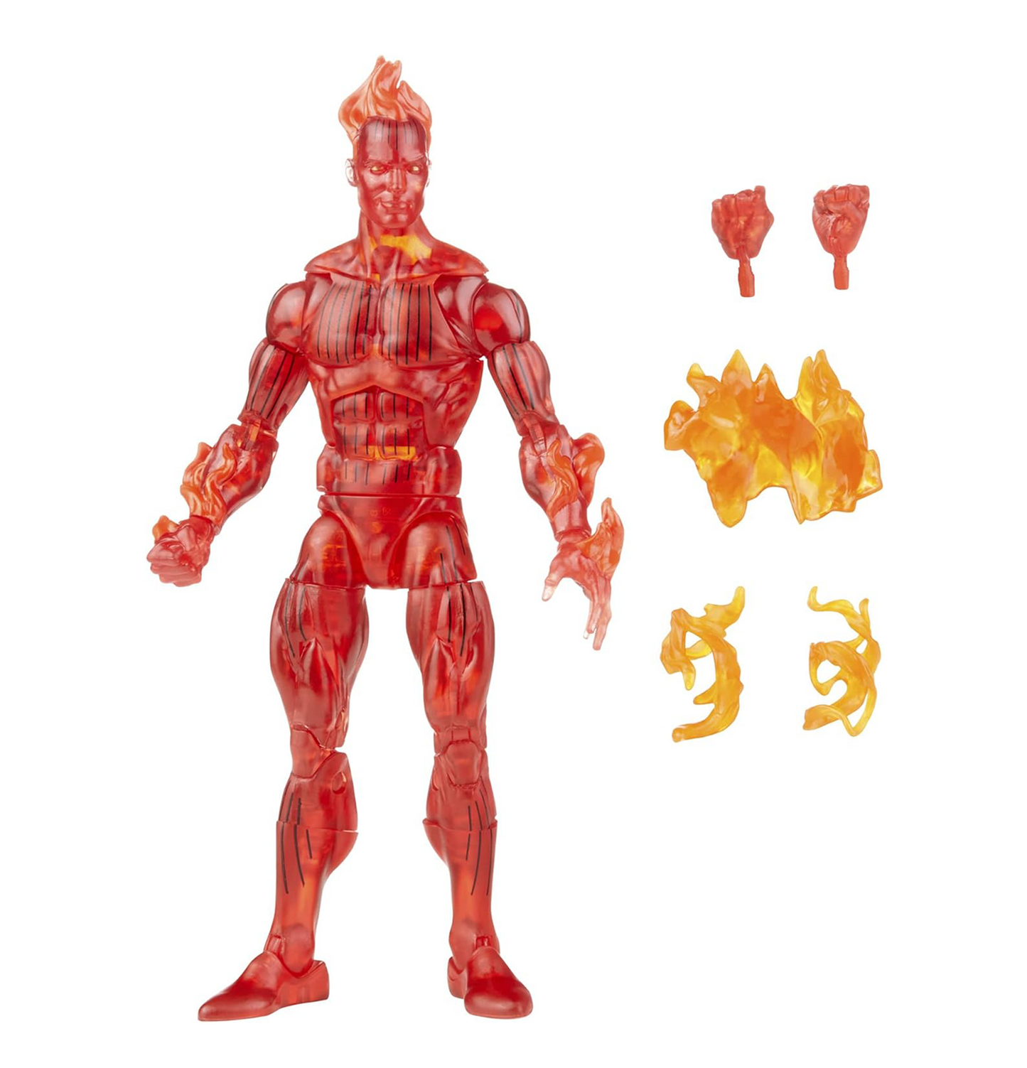 Marvel Legends Series Retro Fantastic Four The Human Torch Action Figure