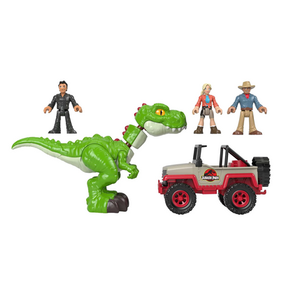 Imaginext Jurassic World T. Rex Dinosaur with Dr. Sattler, Dr. Grant & Ian Malcolm Playset