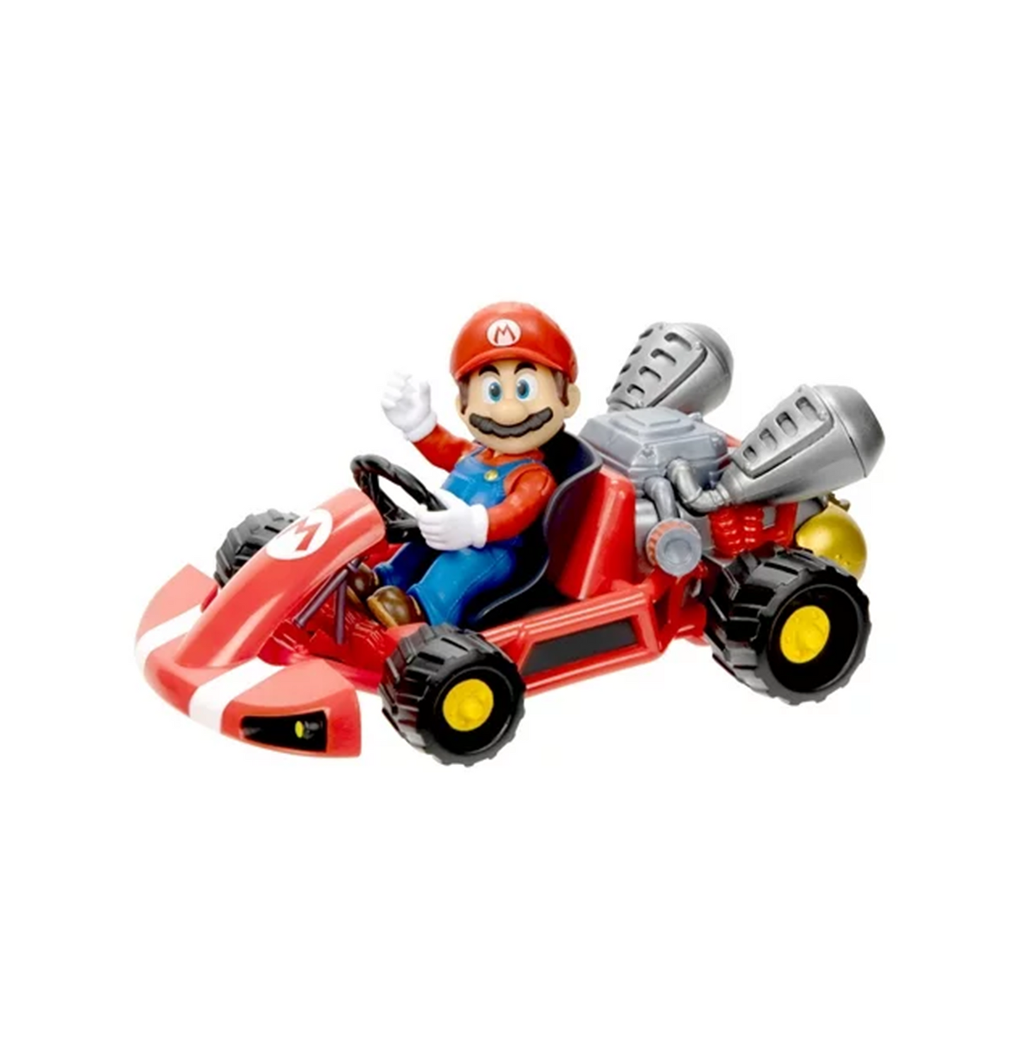 Super Mario Bros. The Movie Pull Back Racers Mario Figure & Vehicle