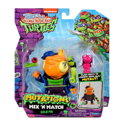 Tales of Teenage Mutant Ninja Turtles Mutations Mix and Match 4.5'' Gold Fin Basic Action Figure