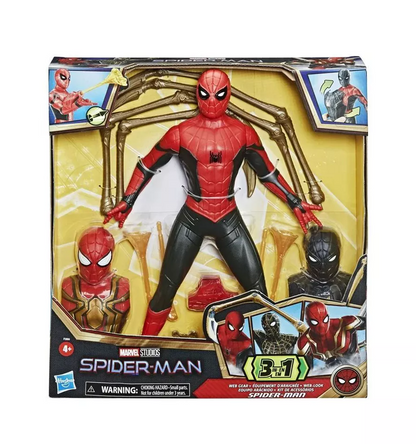 Marvel Spider-Man 13" Web Gear Spider-Man Action Figure, Spider Legs, Web Blasters