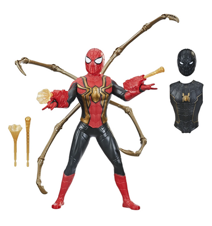 Marvel Spider-Man 13" Web Gear Spider-Man Action Figure, Spider Legs, Web Blasters