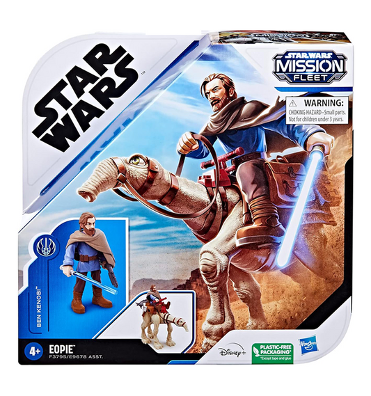 Star Wars Mission Fleet Tatooine Trek, Ben Kenobi with Eopie Action Figures