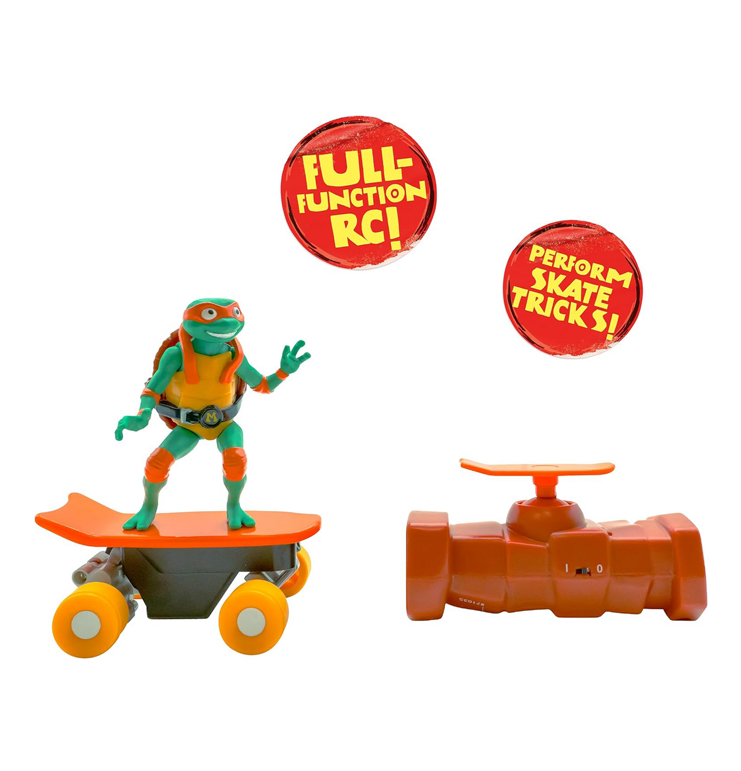 Teenage Mutant Ninja Turtles Mutant Mayhem Half Pipe RC Michelangelo