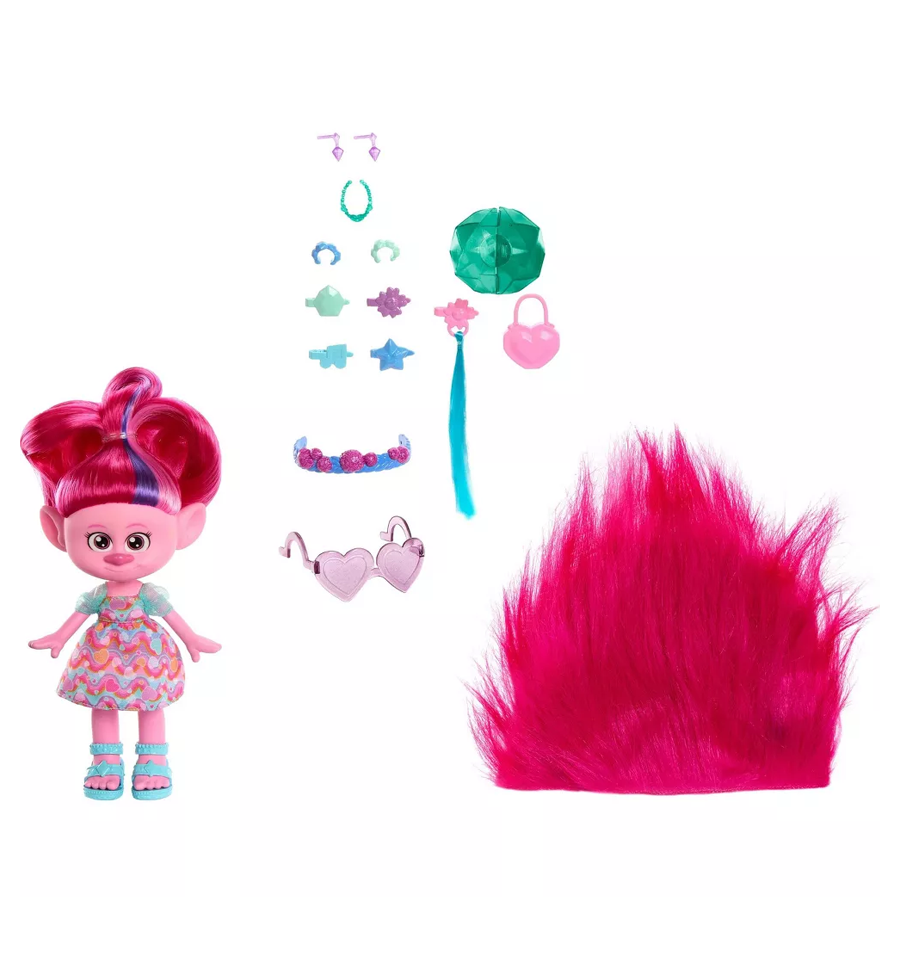 DreamWorks Trolls Band Together Hairsational Reveals Queen Poppy Fashion Doll & 10+ Accessories