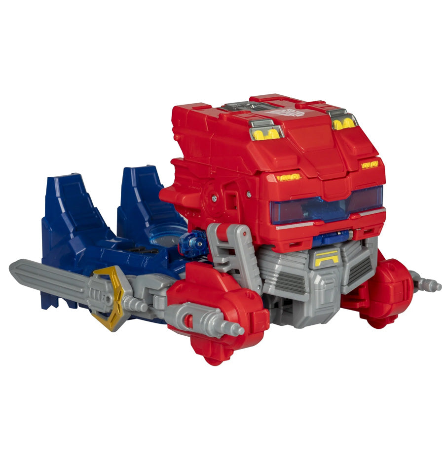 Transformers One Power Flip Optimus Prime (Orion Pax) Action Figure, 10” Interactive Robot Toy