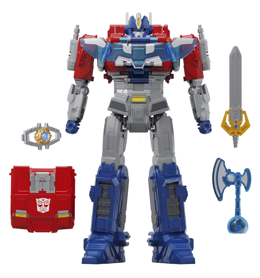 Transformers One Power Flip Optimus Prime (Orion Pax) Action Figure, 10” Interactive Robot Toy