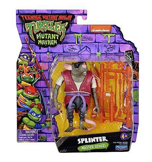 Teenage Mutant Ninja Turtles Mutant Mayhem Splinter Action Figure (Master Sensei)