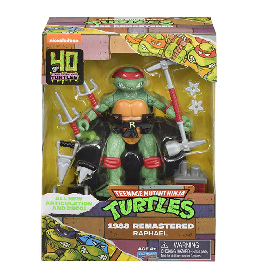 Teenage Mutant Ninja Turtles 40th Anniversary 1988 Remastered Raphael Action Figure