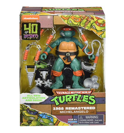 Teenage Mutant Ninja Turtles 40th Anniversary 1988 Remastered Michelangelo Action Figure