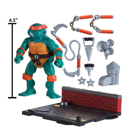 Teenage Mutant Ninja Turtles 40th Anniversary 1988 Remastered Michelangelo Action Figure